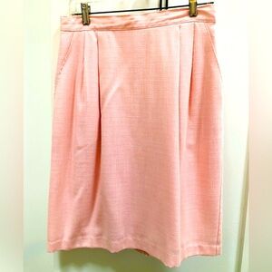 Sag Harbor Soft Pink Lined A-Line Skirt with Pockets and Back Zipper